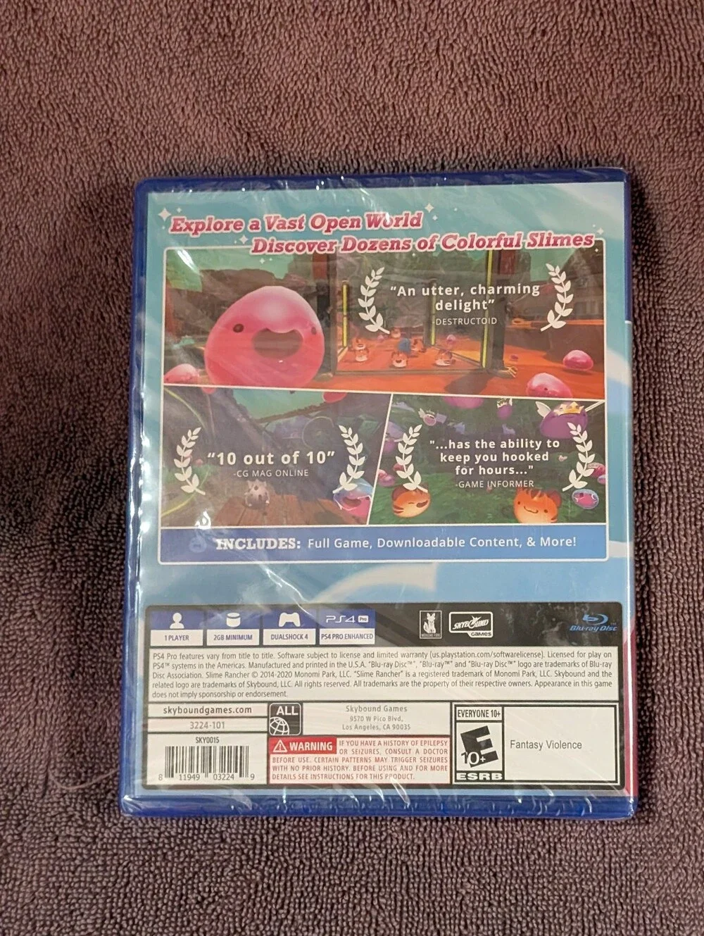 Sony PS4 Slime Rancher Deluxe Edition - Blue, Pink, Orange